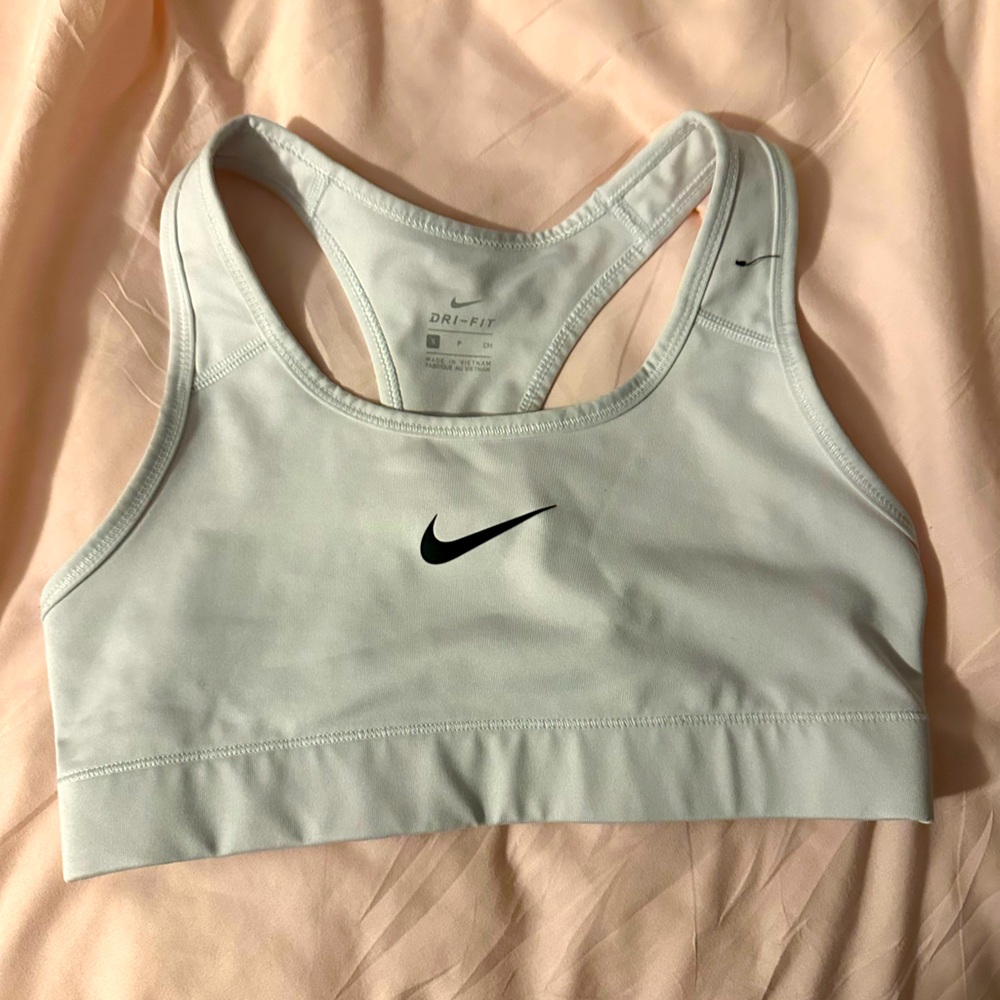 White Nike Sports Bra